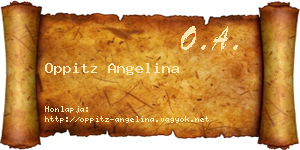 Oppitz Angelina névjegykártya